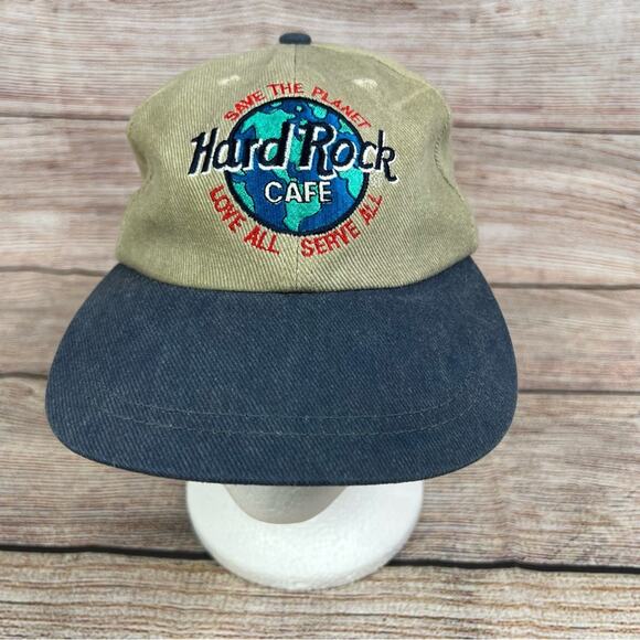 Vintage Hard Rock Cafe Tokyo Save The Planet Snapback Cap Flat Bill Unisex - Picture 1 of 11